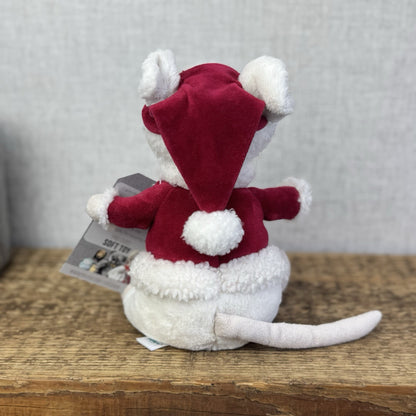 Jellycat Merry Mouse - Mouse In Santa Outfit Retired Christmas Mouse 8"