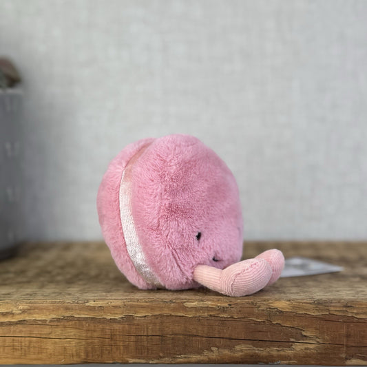 Jellycat Amuseable Raspberry Macaron - Original First Release Rare Pink 4"