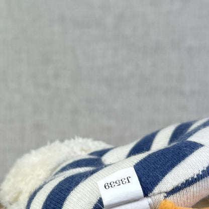 Jellycat Baby Berdita Duck Grabber - Navy/white Duck Baby Soft Toy Rattle