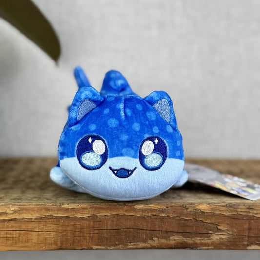 Aphmau MeeMeows - Sealife Litter Plush Whale Cat Blue Kawaii Cute 6"