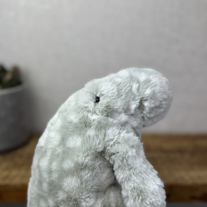 Jellycat Little Billow Manatee - New With Tags Detached Little Grey Spotty Rare