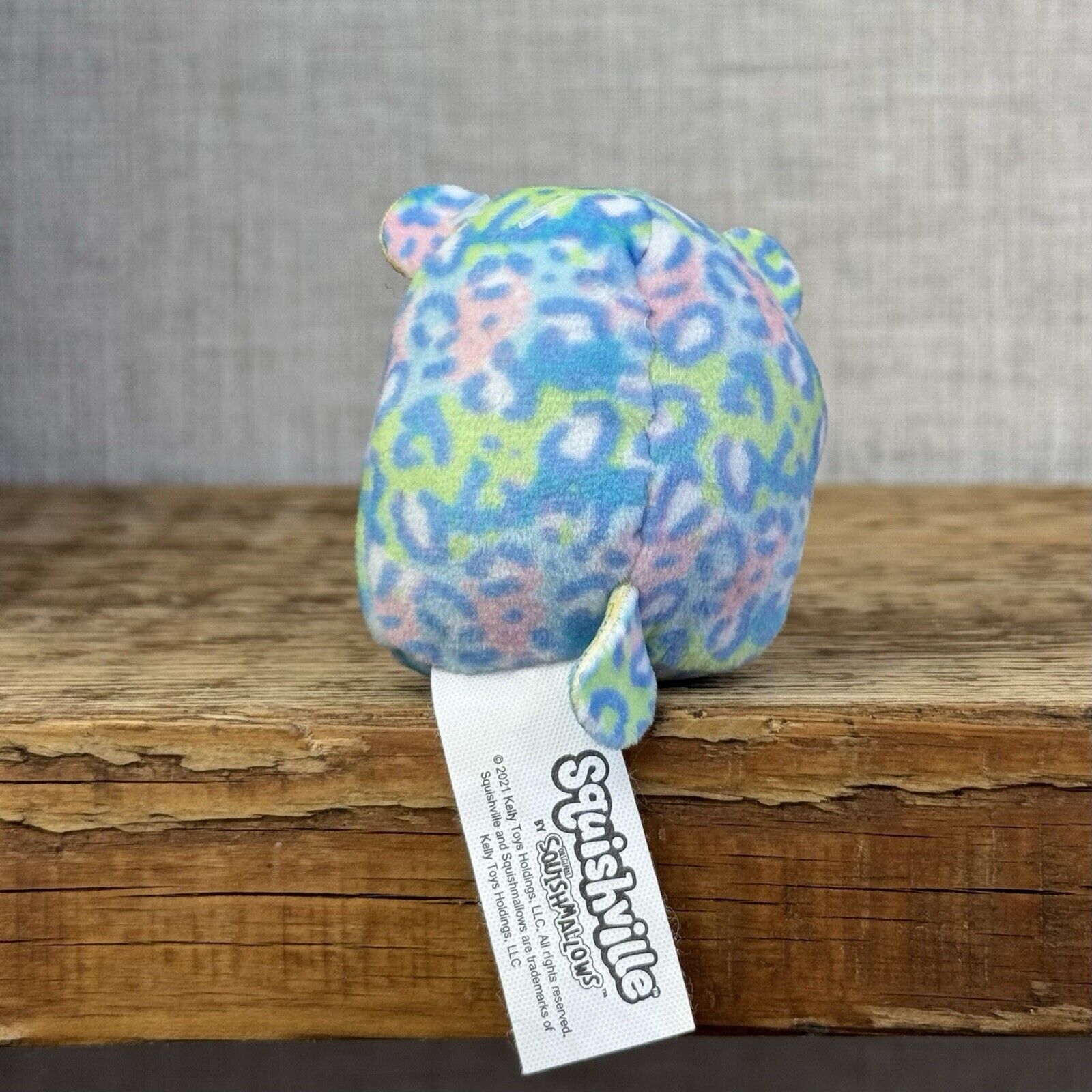 Squishmallow Squishville - Lindsay The Leopard - Blue Tiny 2" Leopard So