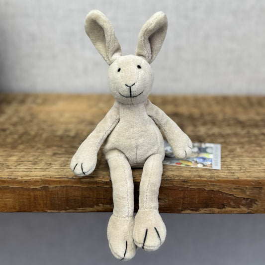 Jellycat Tiny Baby Slackajack Bunny - Tiny Beige Vintage Mini Plush 7”