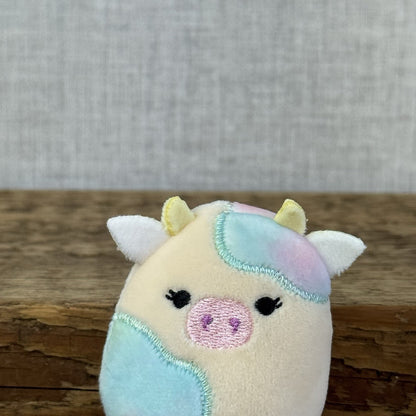 Squishmallow Squishville - Candess Cow - Pink/Cream Cow 2" (Multi Buy Discount)