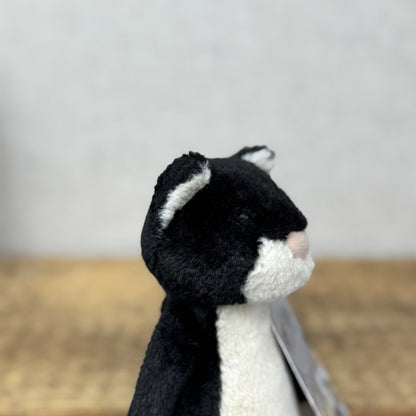 Jellycat Small Bashful Tuxedo Cat - Black/White Cat Retired Kitty Cat 8” Rare