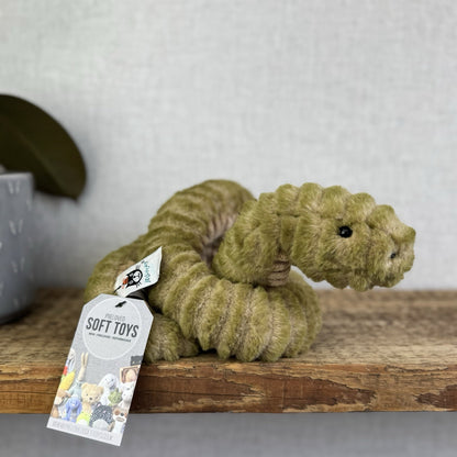 Jellycat Slither Snake Small - Green Snake Retired Beanie Plush Long Soft Toy