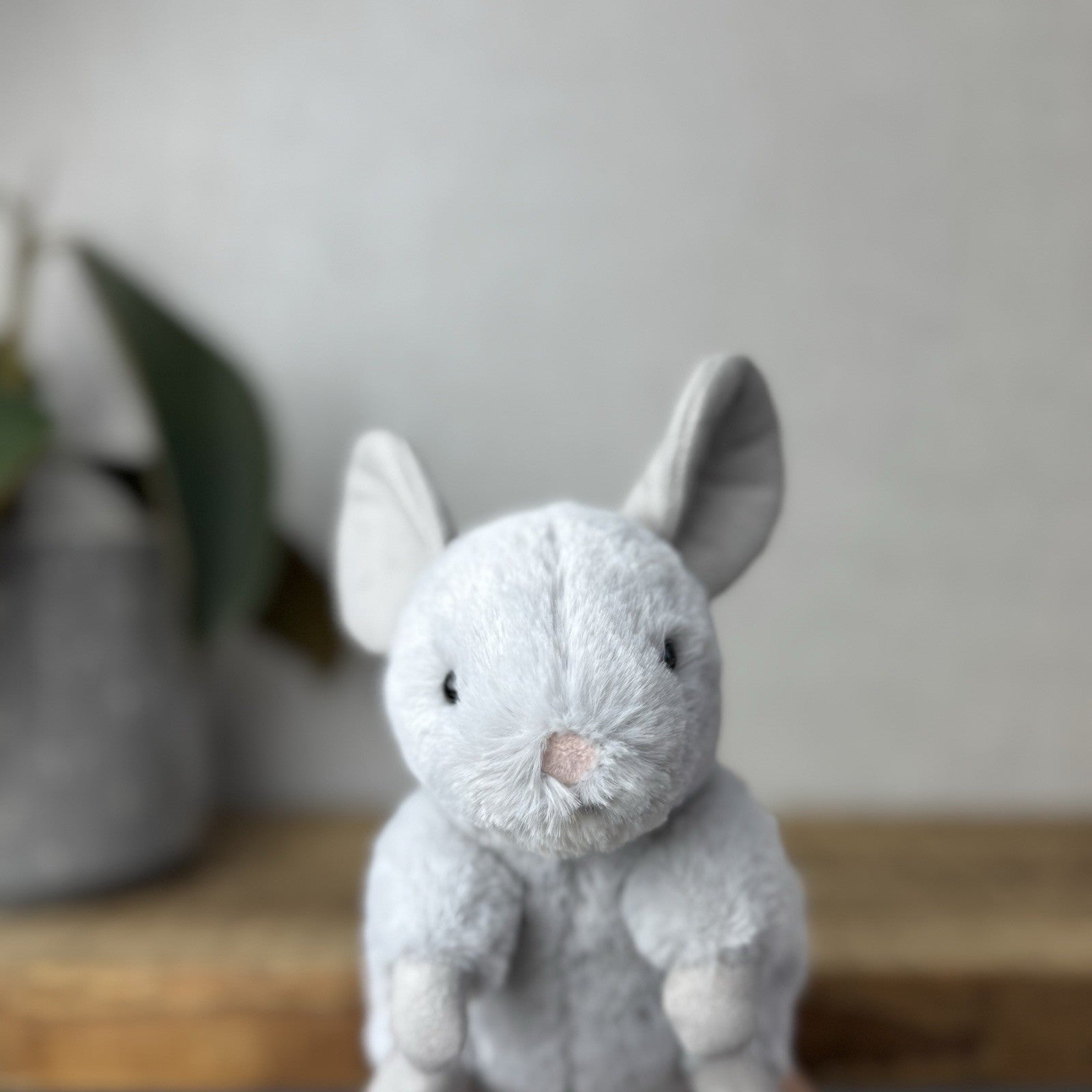 Jellycat Misty Chinchilla - Silver Grey Small Chinchilla Beanie Retired 6” (#2)