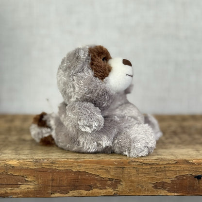 Russ Berrie Luvvies - Raccoon Mini Beanbag Raccoon Grey Soft toy NWOT 5”