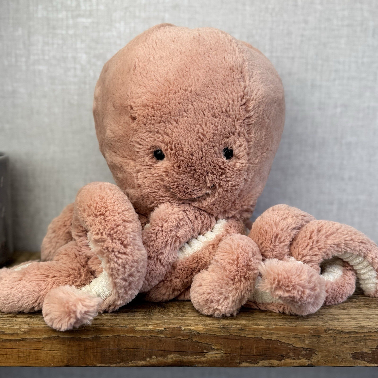 Jellycat Large Odell Octopus - Peach Large Octopus Beanie Retired Pink 20”