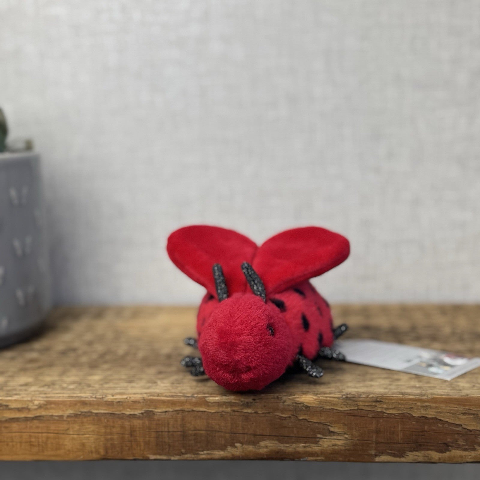 Jellycat Loulou Love Bug - Mini Ladybird Soft Toy Beanie Plush Small Red Bug 5"