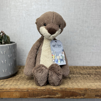 Jellycat Medium Bashful Otter - Rare & Retired Otter Soft Toy Beanie Medium 12"