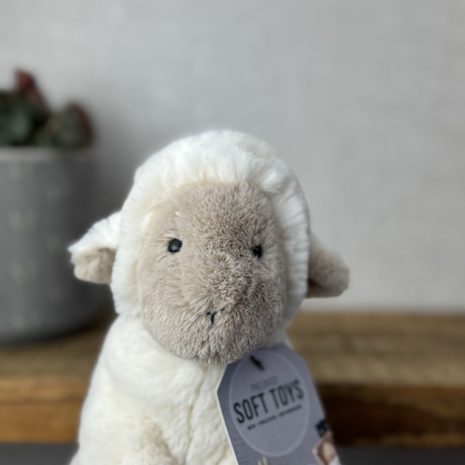 Jellycat Small Libby Lamb - Small Fluffy Lamb Soft Toy Sitting Retired 8"