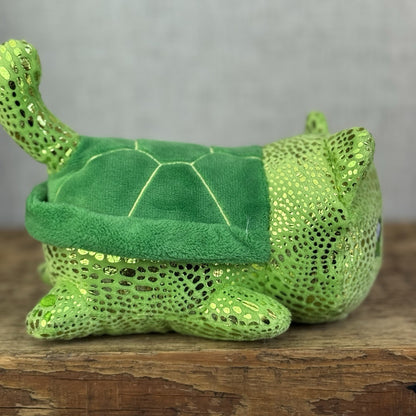 Aphmau MeeMeows - Turtle Plush Green Sparkly Sea Cat Collectible 5"