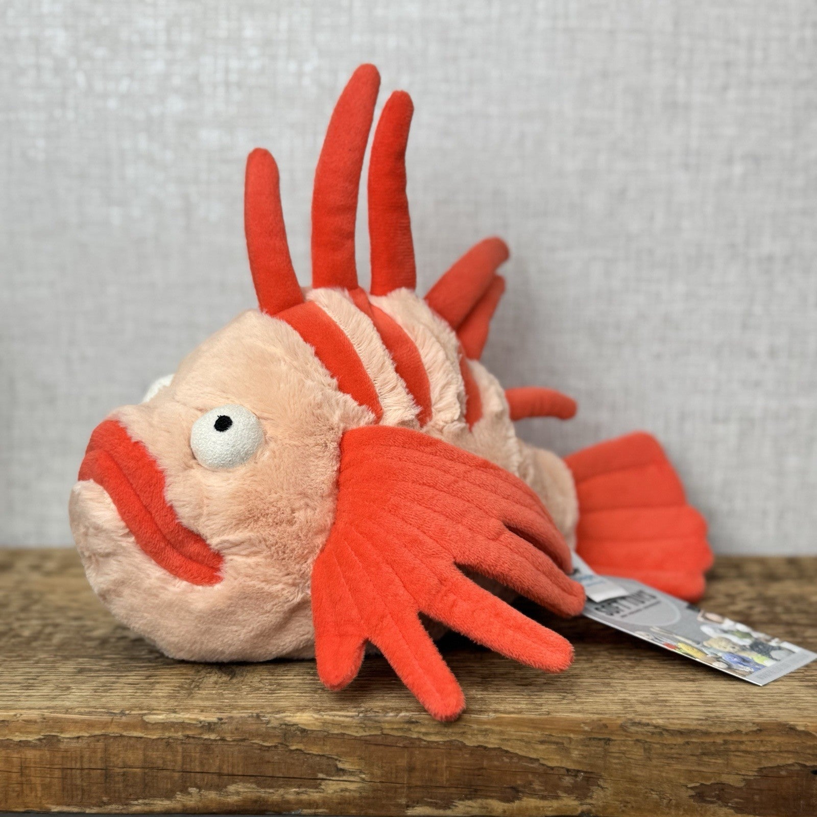 Jellycat Lois Lionfish - Retired Orange Fish Soft Toy Beanie Plush Tropical Fish