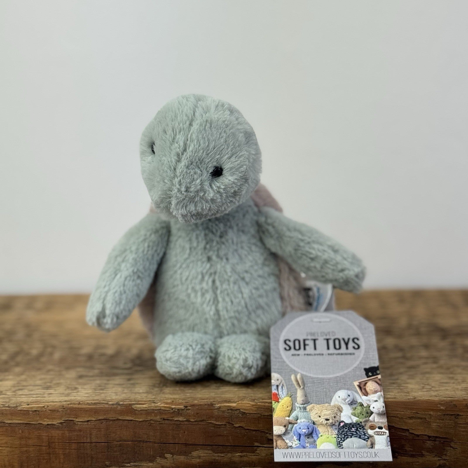 Jellycat Small Bashful Turtle - Small Green Turtle Soft Toy Retired 6" 