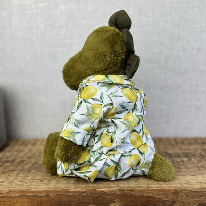Bespoke Lemon Grove PJs - Handmade Fit Jellycat Medium Bashfuls (Clothes Only)