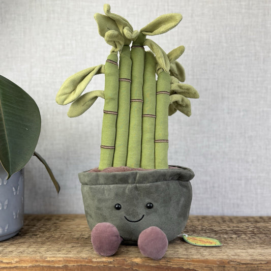 Jellycat Amuseable Potted Bamboo - Plant Soft Toy Display Plush Teddy 12"