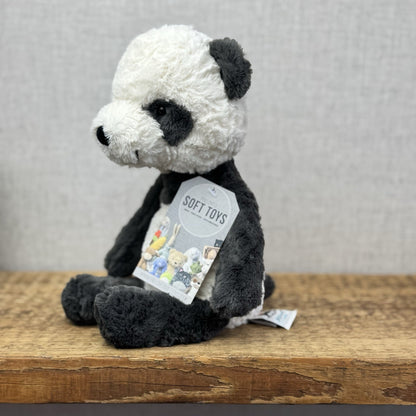 Jellycat Tuffet Panda - Panda Textured Beanie Plush Wild Animal Retired 12" (#2)