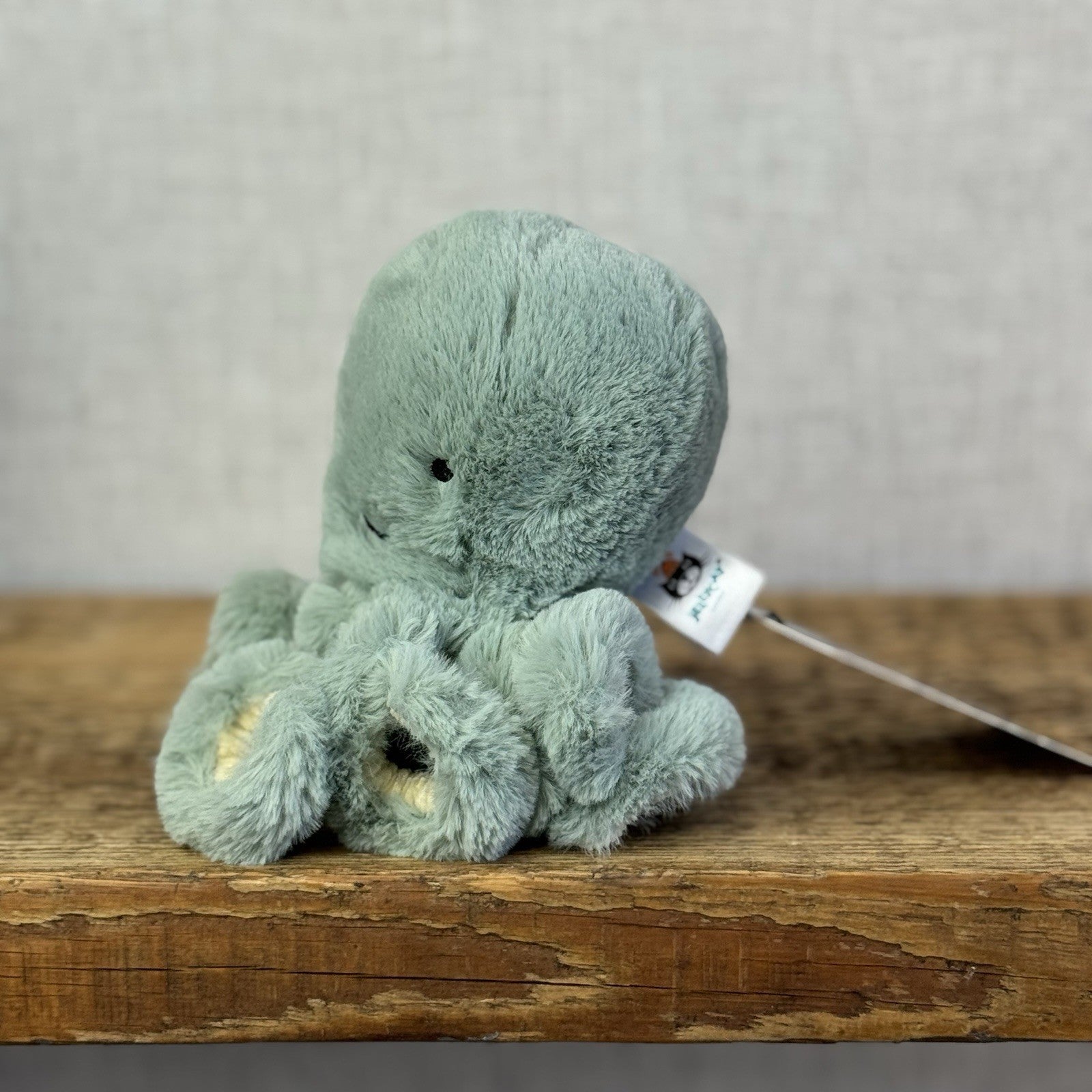 Jellycat Baby Odyssey Octopus - Mini Green Sea Creature Beanie Retired 5"