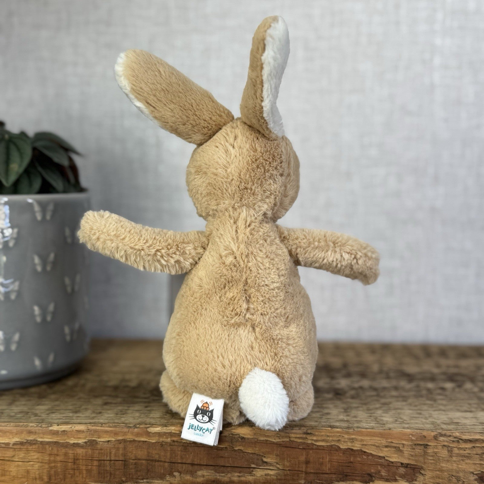 Jellycat Bobtail Honey Bunny - Small Honey Bunny Standing Bunny Cute Beanie 8"