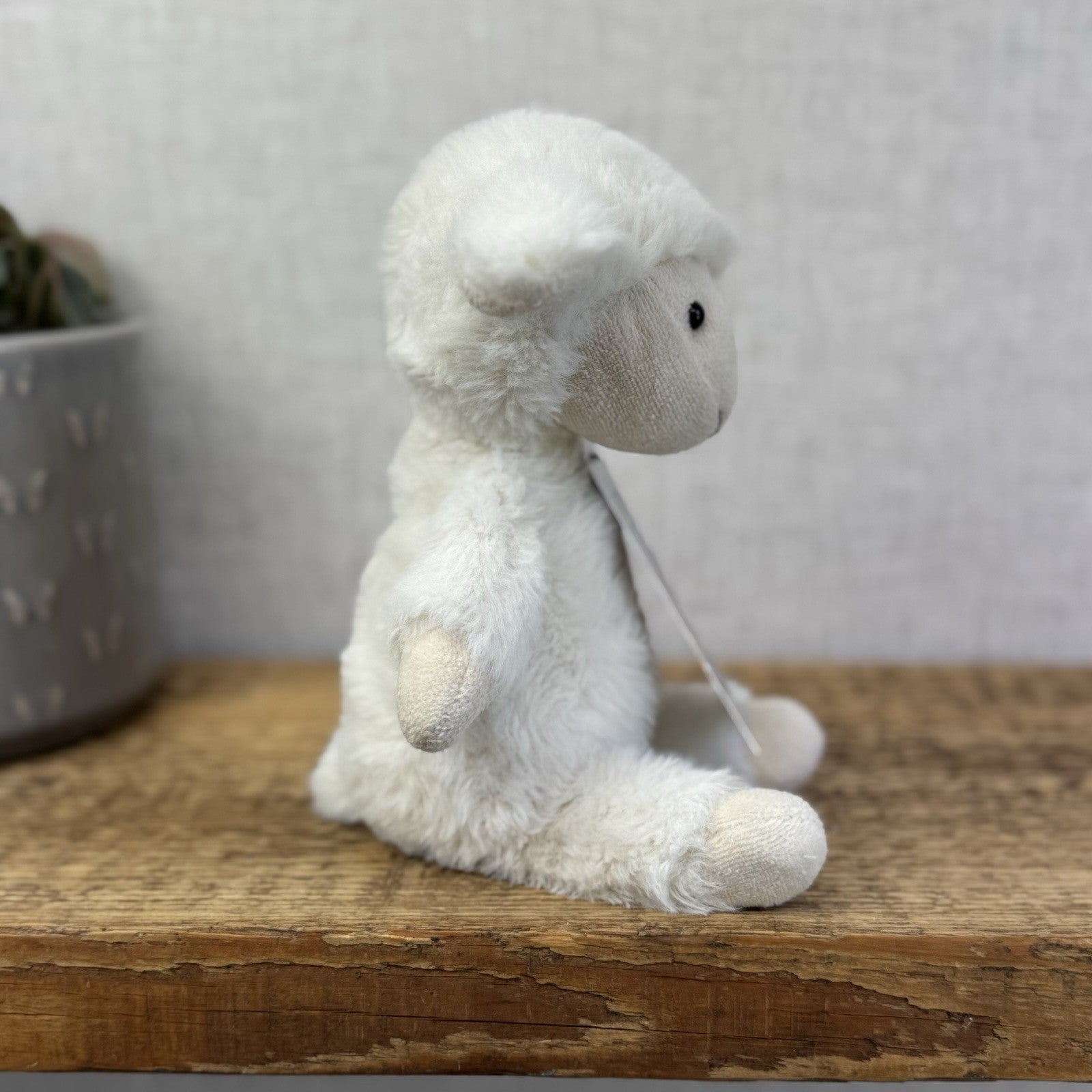 Jellycat Nibbles Lamb - White Sheep Beanie Farm Animal Fluffy Retired Rare 10"