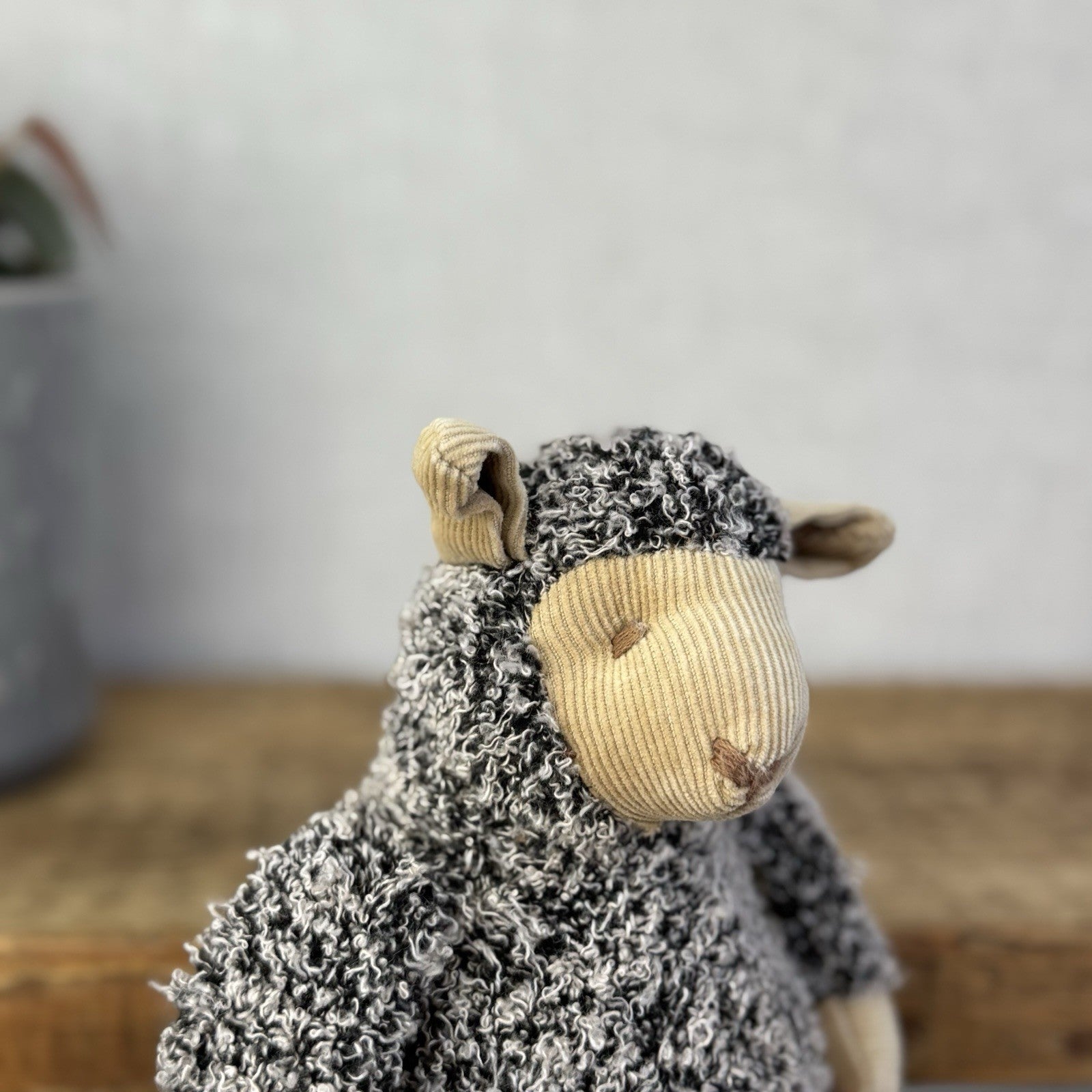 Russ Rolling Meadows - Chester Woolly Sheep Beanie Plush New Tags Grey Sheep 8"