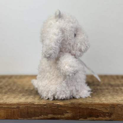 Jellycat Little Goat - Small Curly Hair Goat Beige Small Farm Animal NWOT 7"