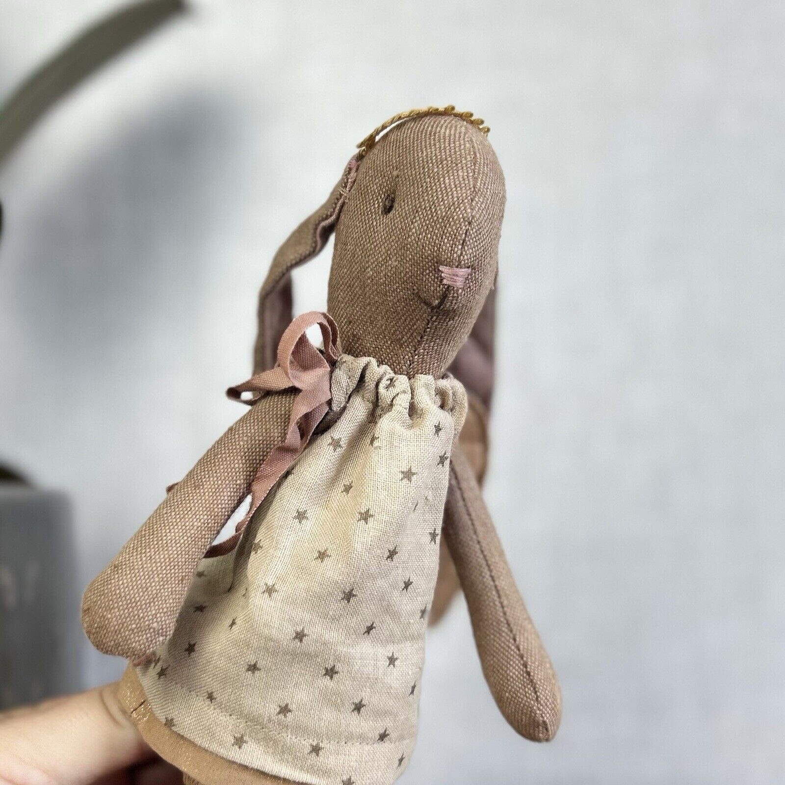 Maileg Mini Bunny Angel Gabriella - Retired 2013 - Brown Angel Bunny