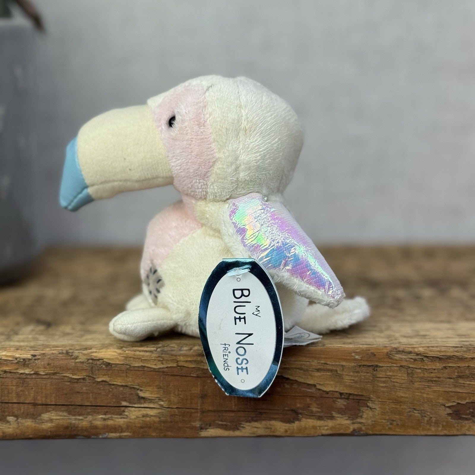 Blue Nose Friends Tango #73 - Limited Edition Pink Bird Beanie Collectible 5" 