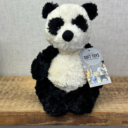 Jellycat Small Bartlesham Panda Teddy Small Size Vintage Collectible Beanie 11”