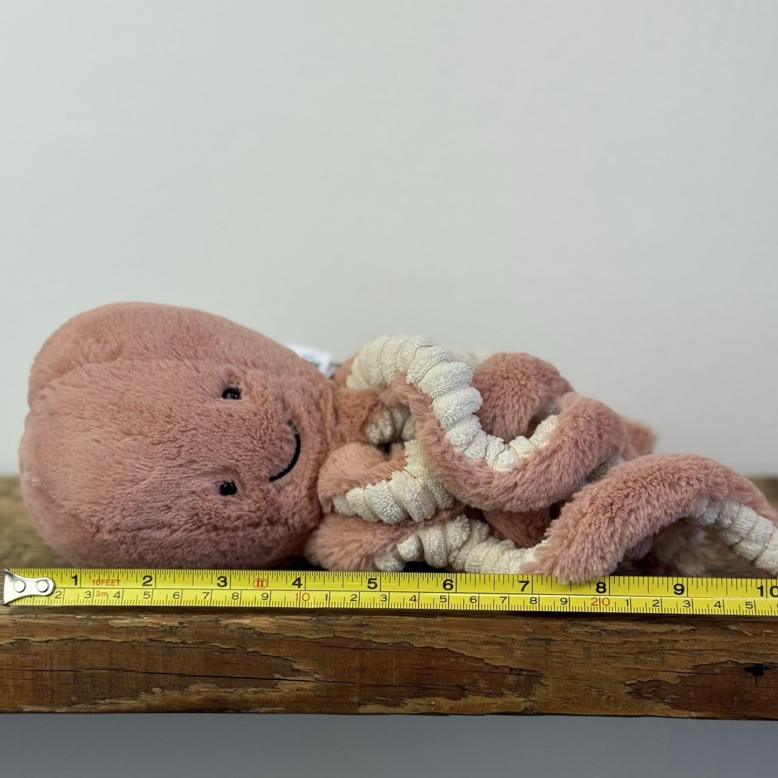 Jellycat Little Odelle Octopus - Pink Octopus Plush Retired Sea Creature 10”