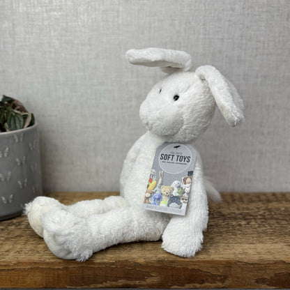 The Little White Company Beanie Bunny - Jellycat Collab White Slackajack Bunny
