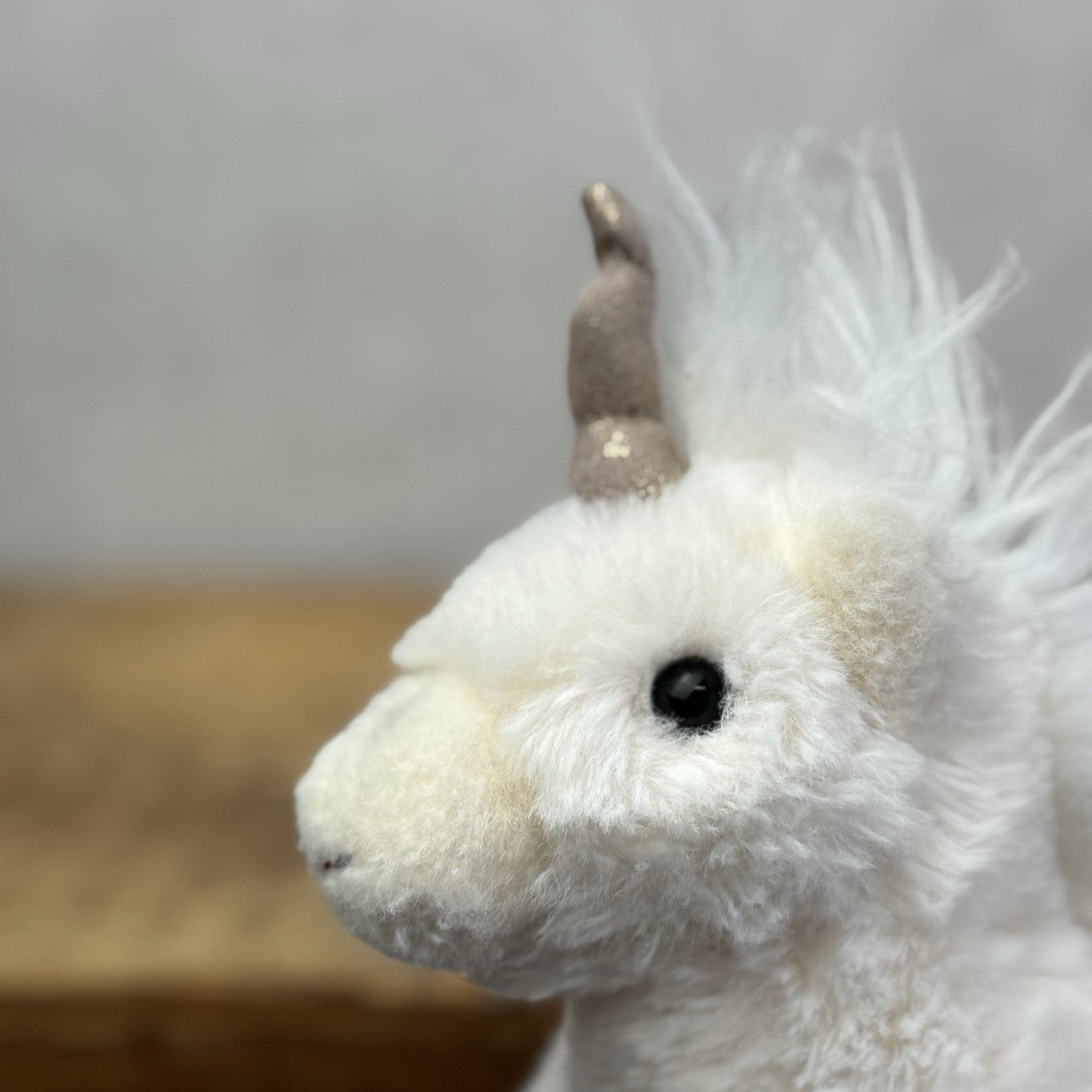 Bukowski Bears Sparkle Unicorn With Gold Horn - Small Beanie Unicorn 7" (#2)