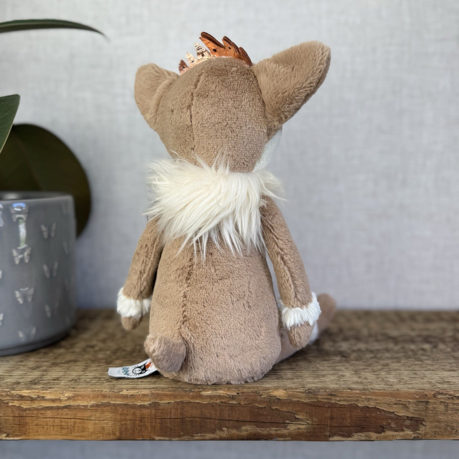 Jellycat Princess Chihuahua - Tan/Cream Soft Toy Dog Beanie Girls Plush 12"