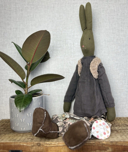 Maileg Large Diana - Large Brown Bunny Diana - Retired 2011 - Brown Bunny