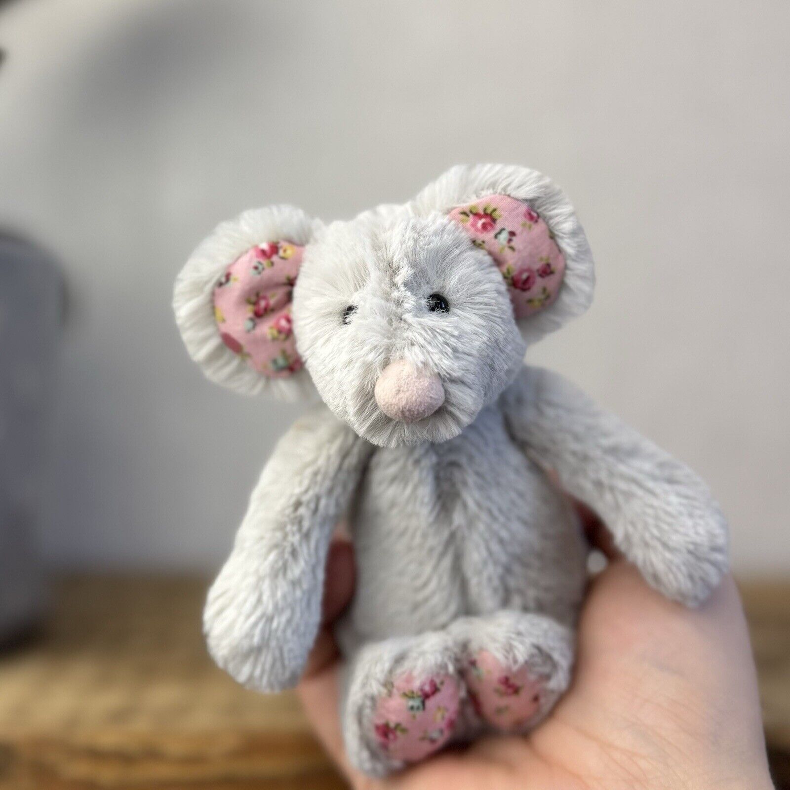 Jellycat Tiny Bashful Baby Blossom Mouse - Tiny Mouse Floral Ears Collectible 5"