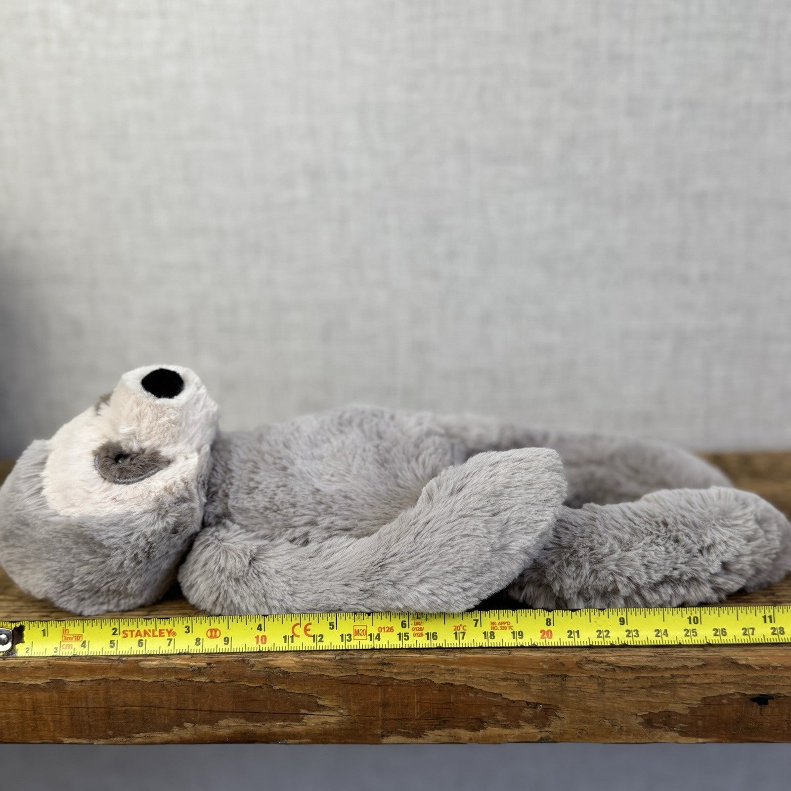 Jellycat Small Bailey Sloth - Small Grey Sloth Snugglet Rare Retired With Tags