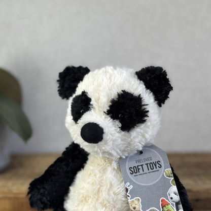 Jellycat Small Bartlesham Panda Teddy Small Size Vintage Collectible Beanie 11”