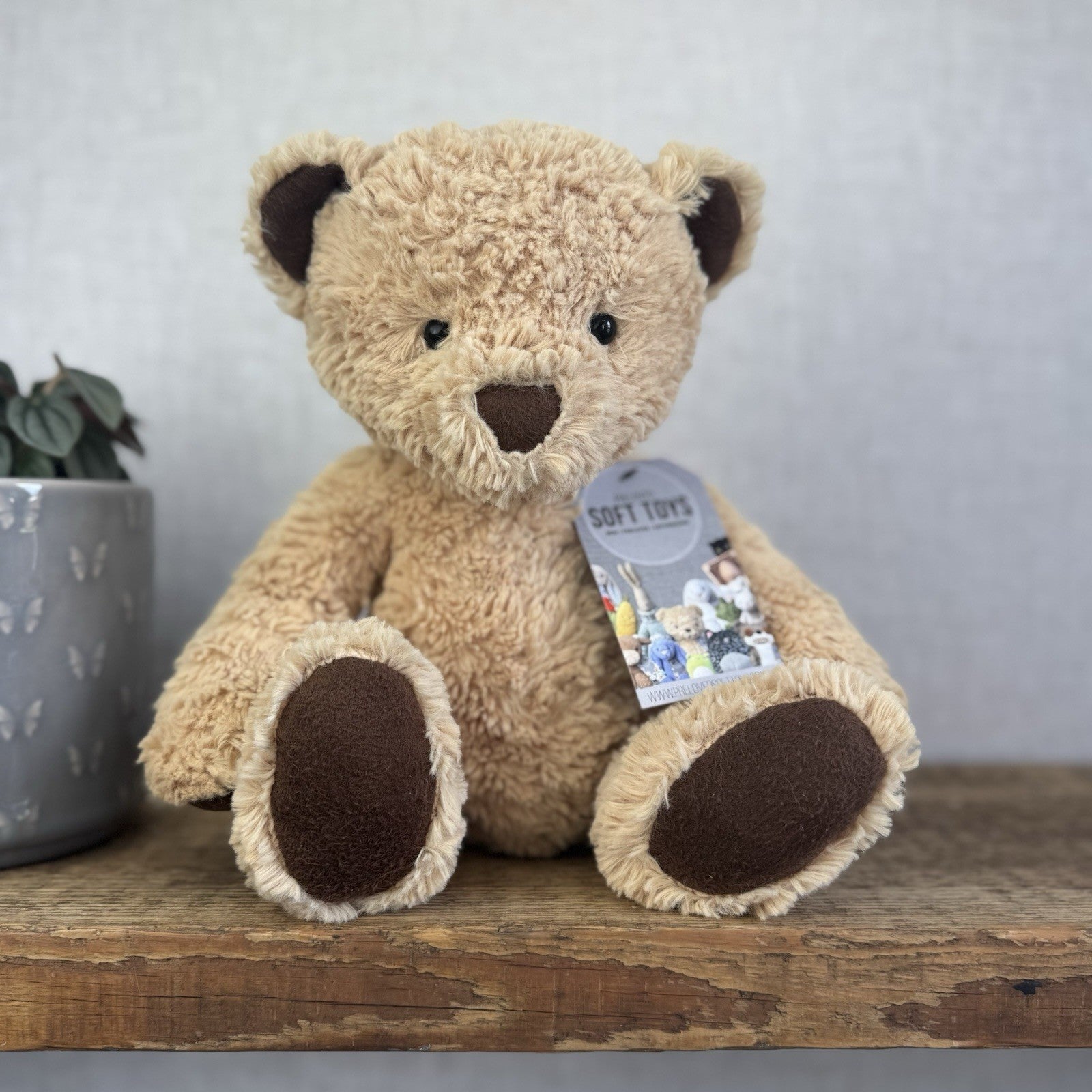 Jellycat Edward Bear Medium - Light Brown Traditional Beige Bear 12" (#2)