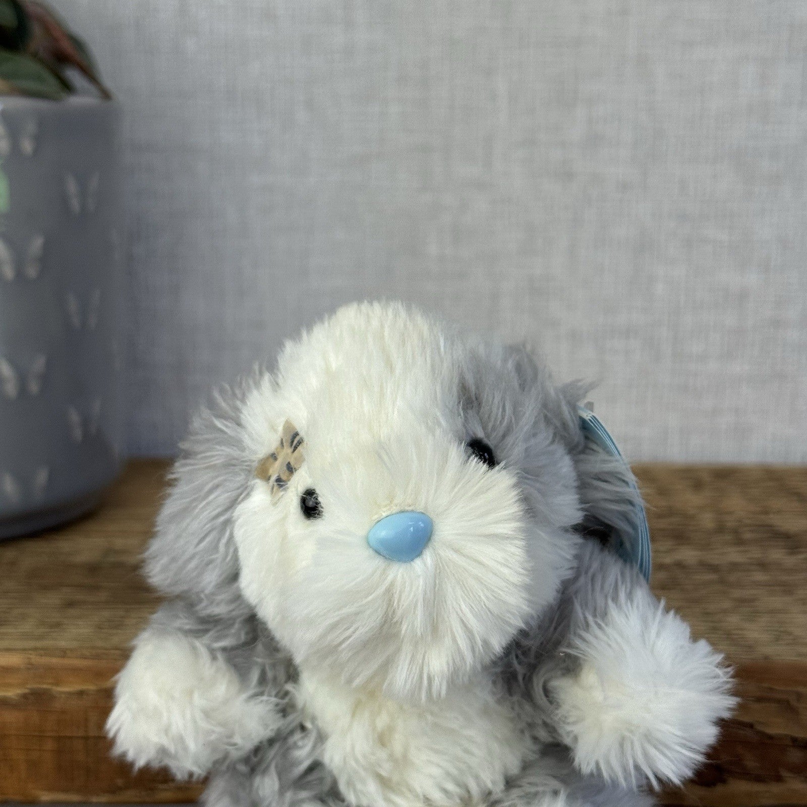 Blue Nose Friends Fluffy The Sheepdog - Mini Fluffy Dog Beanie Pal New 5”