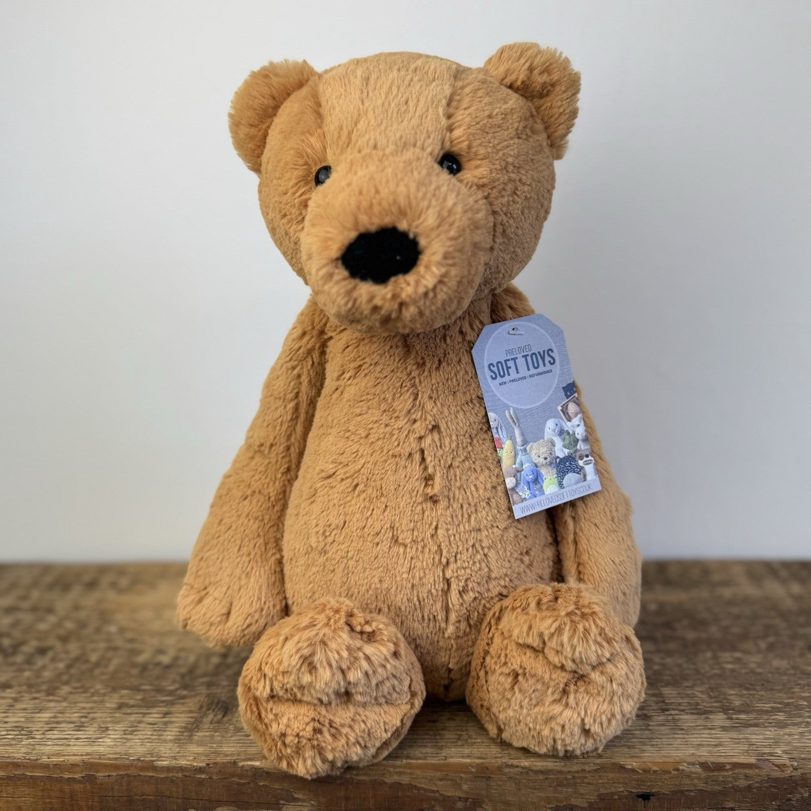 Jellycat Large Bashful Ginger Bear - Large Orange Bashful Bear Cub RARE 15"/38cm