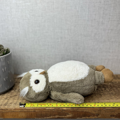 Jellycat Bashful Barn Owl - Medium Brown Owl Beanie Soft Toy Plush Bird 12”