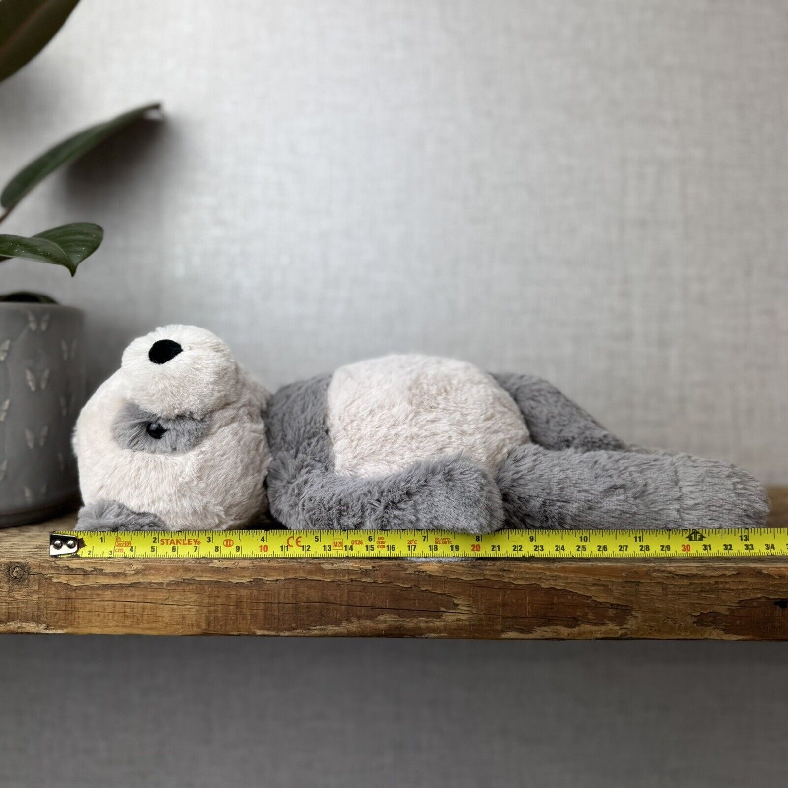 Jellycat Medium Buckley Panda - Snugglet Panda - Grey & White Beanie Panda 14”