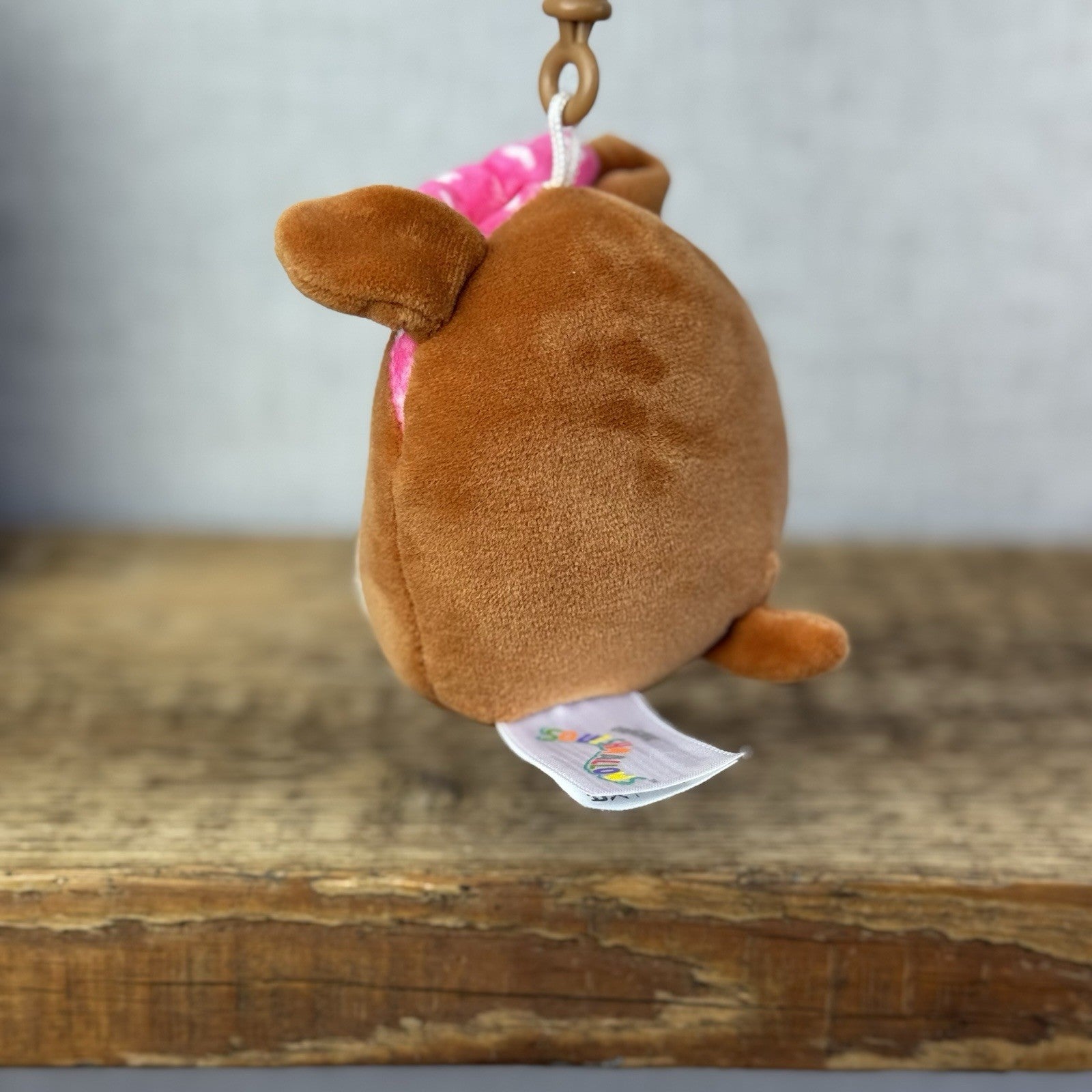 Squishmallow Keyring Clip - Valneintes Andres The Sheltie Clip On Plush Toy 3.5"