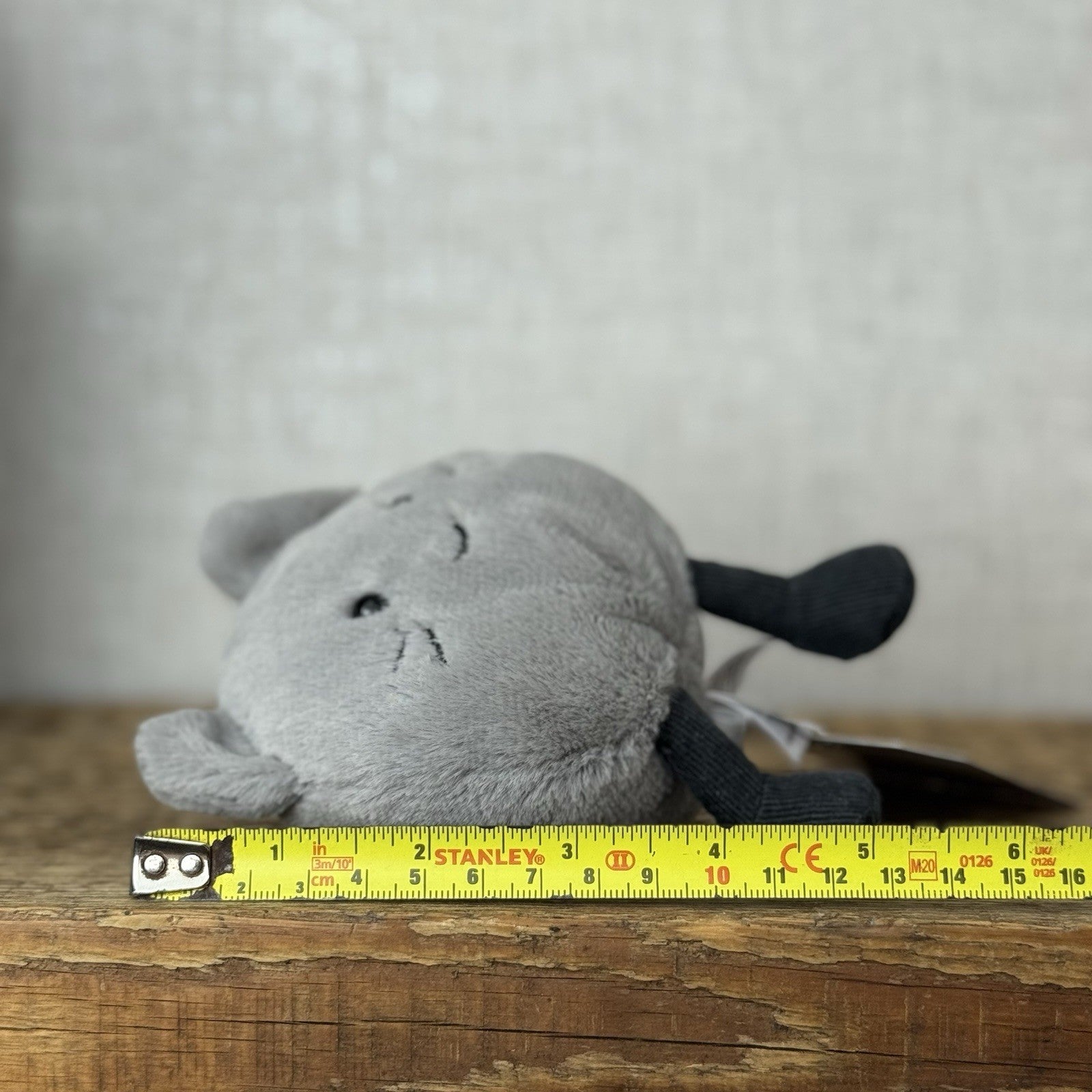 Jellycat Amuseabean Kitty - Small Grey Beanie Kitten Cat Soft Toy Retired 5”