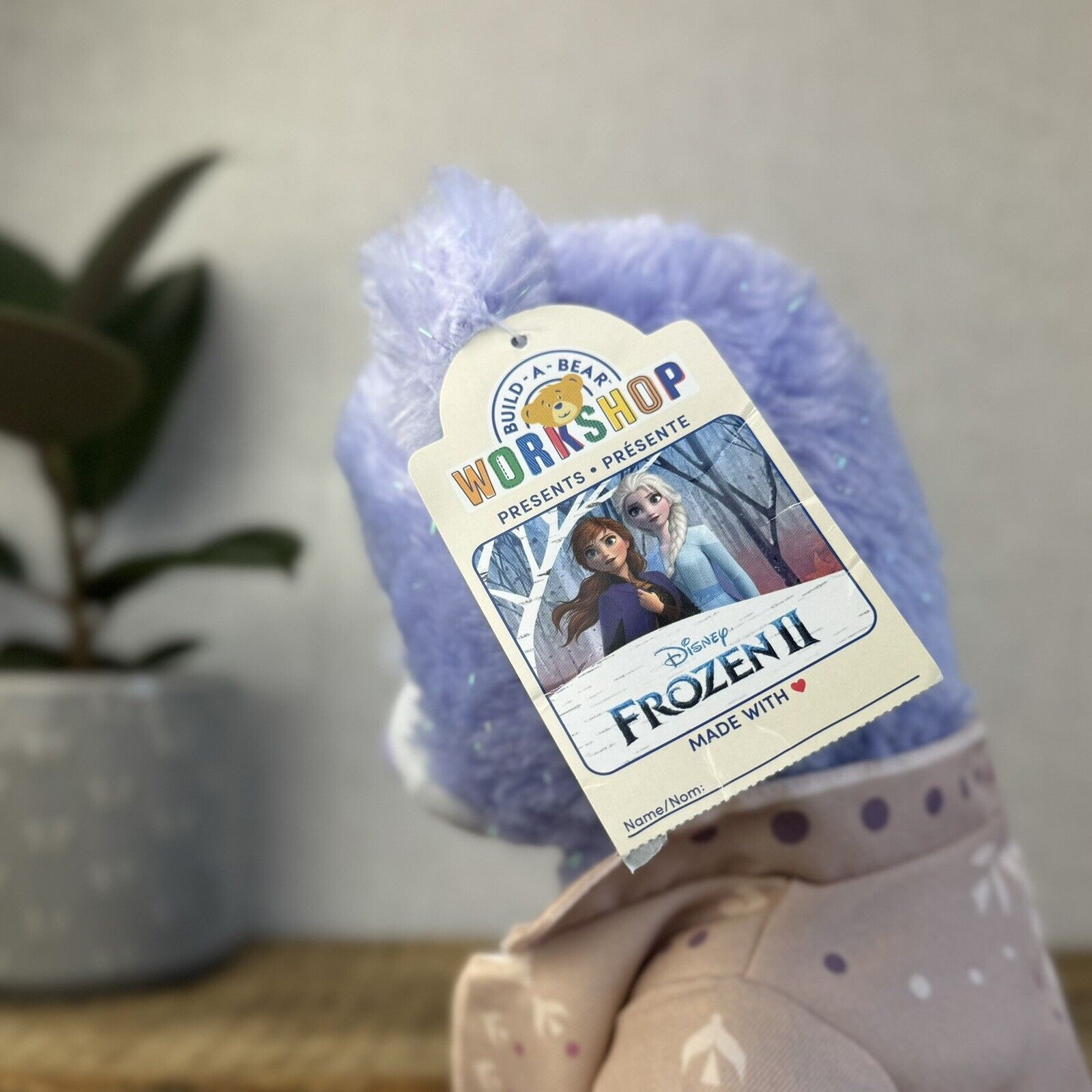 Build a Bear Disney Frozen - Anna Purple Sparkle 16" - Retired 2019 New With Tag