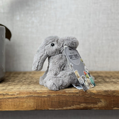 Jellycat Tiny Emile Elephant Grey Baby Elephant  Tiny Plush Rare/Retired 4” (2)