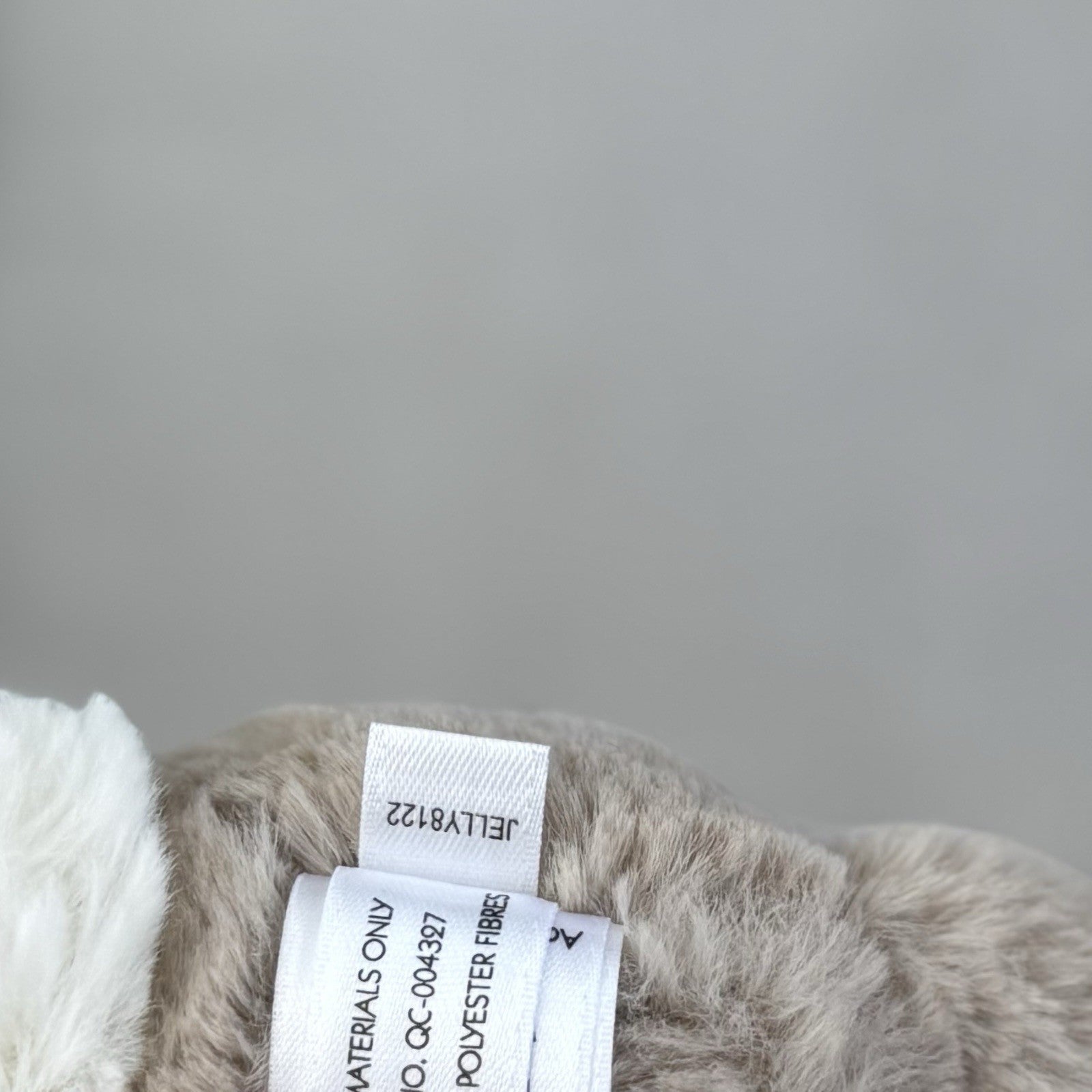 Jellycat Beige Bunny Soother - Brown/Grey Rabbit Comfort Blanket Baby NWOT 