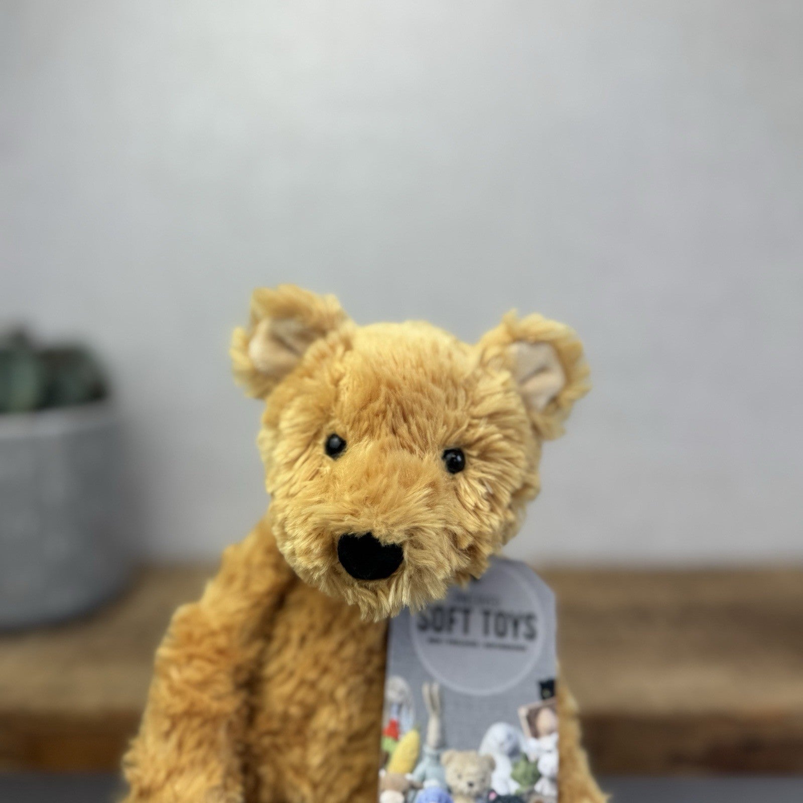 Jellycat Small Pickles Bear - Vintage Jellycat Golden Bear New Without Tags 12"