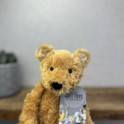 Jellycat Small Pickles Bear - Vintage Jellycat Golden Bear New Without Tags 12"